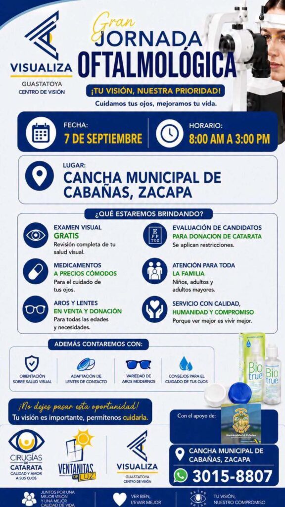  ¡JORNADA OFTALMOLÓGICA GRATUITA! 